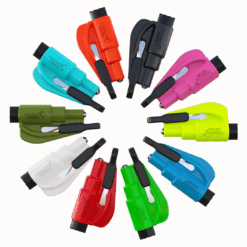 Resqme® Car Escape Tool – 2-in-1 Keychain Safety Device | Seatbelt Cutter & Window Breaker