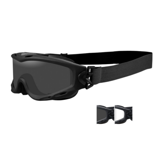 WILEY X SPEAR GOGGLE GREY/CLEAR/BLACK FRAME