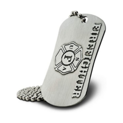 Shields of Strength Firefighter Dog Tag Necklace