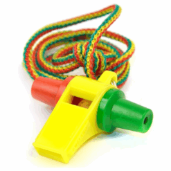 ACME SAMBA™ 475 – Tri-Tone Plastic Carnival Whistle | Red-Yellow-Green (Model 475)