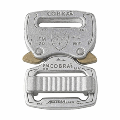 AustriAlpin COBRA® FM – Aluminum 20 mm | Polished Fashion Buckle (Model FM20AVF)