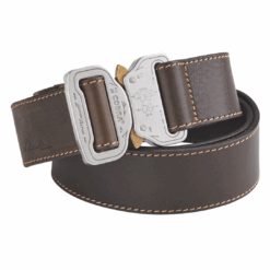 AustriAlpin COBRA® Leather Belt – 38 mm Brown with COBRA Buckle (Model BC110AU)