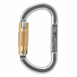 AustriAlpin ASYMM OVAL XL – Steel 38 kN 2‑Way Auto‑Lock Carabiner (Model TP35AK)