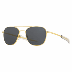 American Optical ORIGINAL PILOT® – Gold Frame Gray SkyMaster™ Glass Lens | Bayonet Temple