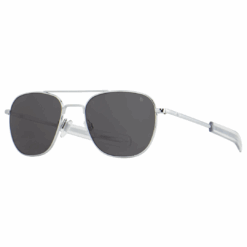 American Optical ORIGINAL PILOT® – Silver Frame Gray SkyMaster™ Glass Lens | Bayonet Temple