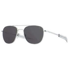 American Optical ORIGINAL PILOT® – Silver Frame Gray SkyMaster™ Glass Lens | Bayonet Temple