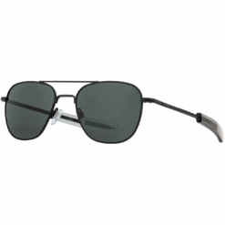 American Optical ORIGINAL PILOT® – Black Frame Gray SkyMaster™ Glass Lens | Bayonet Temple
