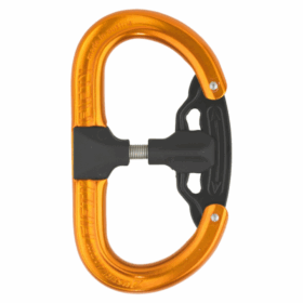 AustriAlpin 50/50 Alloy Autolock Carabiner – 25 kN (Polished, Blue, Orange, Black | Models KX55A/B/O/Z)