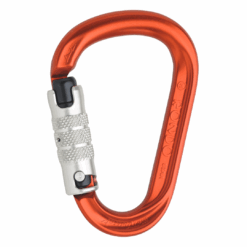 AustriAlpin HMS Magic Twist‑Lock – Polished Aluminium HMS Carabiner w/ Safety Catch (Model KP35BM3)
