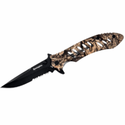 Remington FAST Series LRG Folding Knife – Large Assisted Opening Tactical Blade | Black (Model R20004-B)