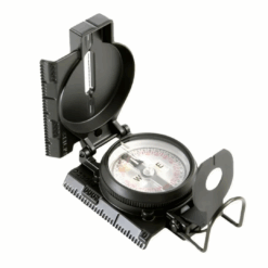 Cammenga 3H Lensatic Compass – Tritium Illuminated Military Compass | Black (Model B3HCS)